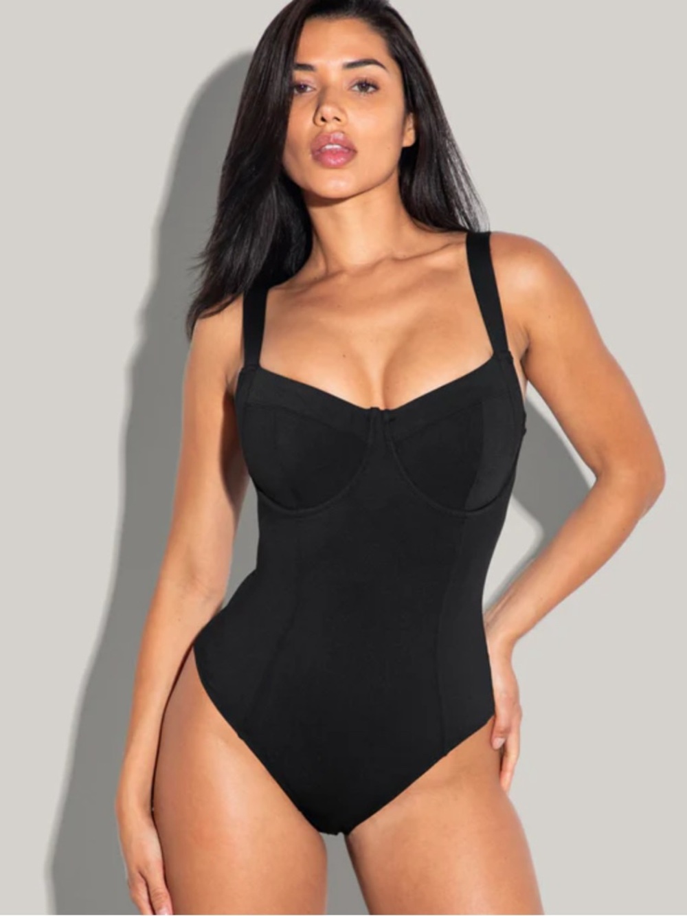 TA3 Lifty Black Sculpting One Piece Swimsuit Shapewear XL  b/c cup NWT